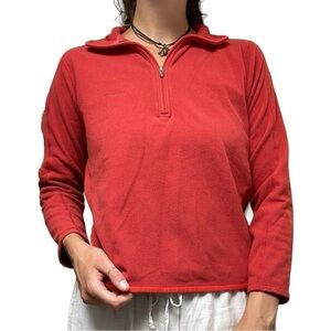 Patagonia Women’s Fleece 1/4 Zip Orange Pullover Lightweight Sweater Jacket S
